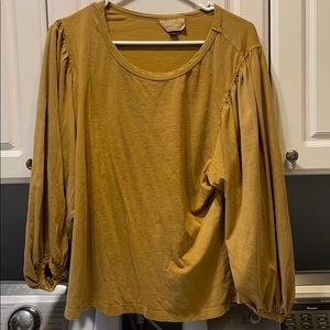 Mustard long sleeve shirt